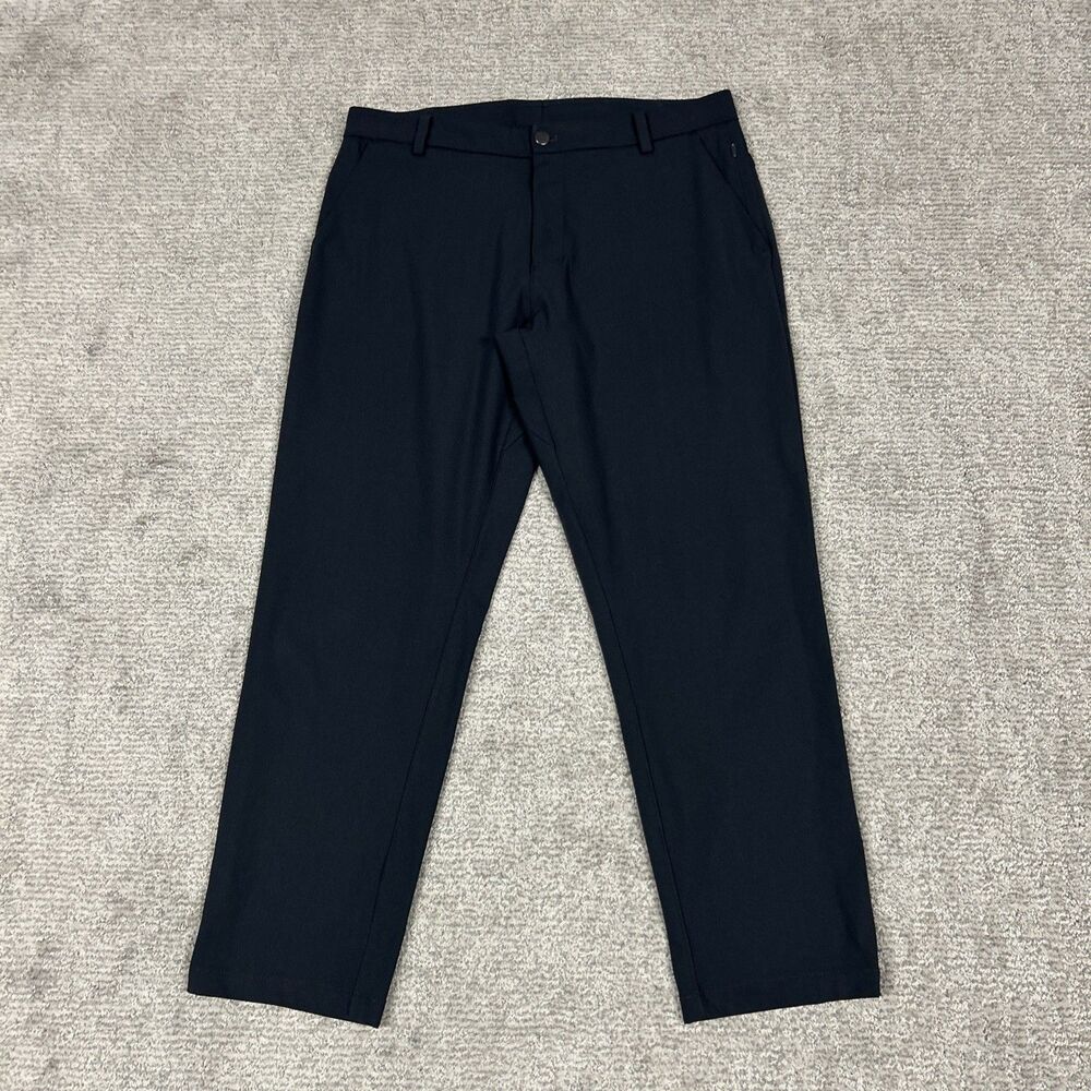 Lululemon Commission Pants Mens 36 Gray Classic Warpstreme Golf M5711S 34x29
